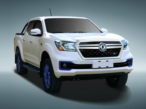 Luxo Dongfeng Rich 6 EV 4x2 Double Cab Pickup Truck Carros LHD 1